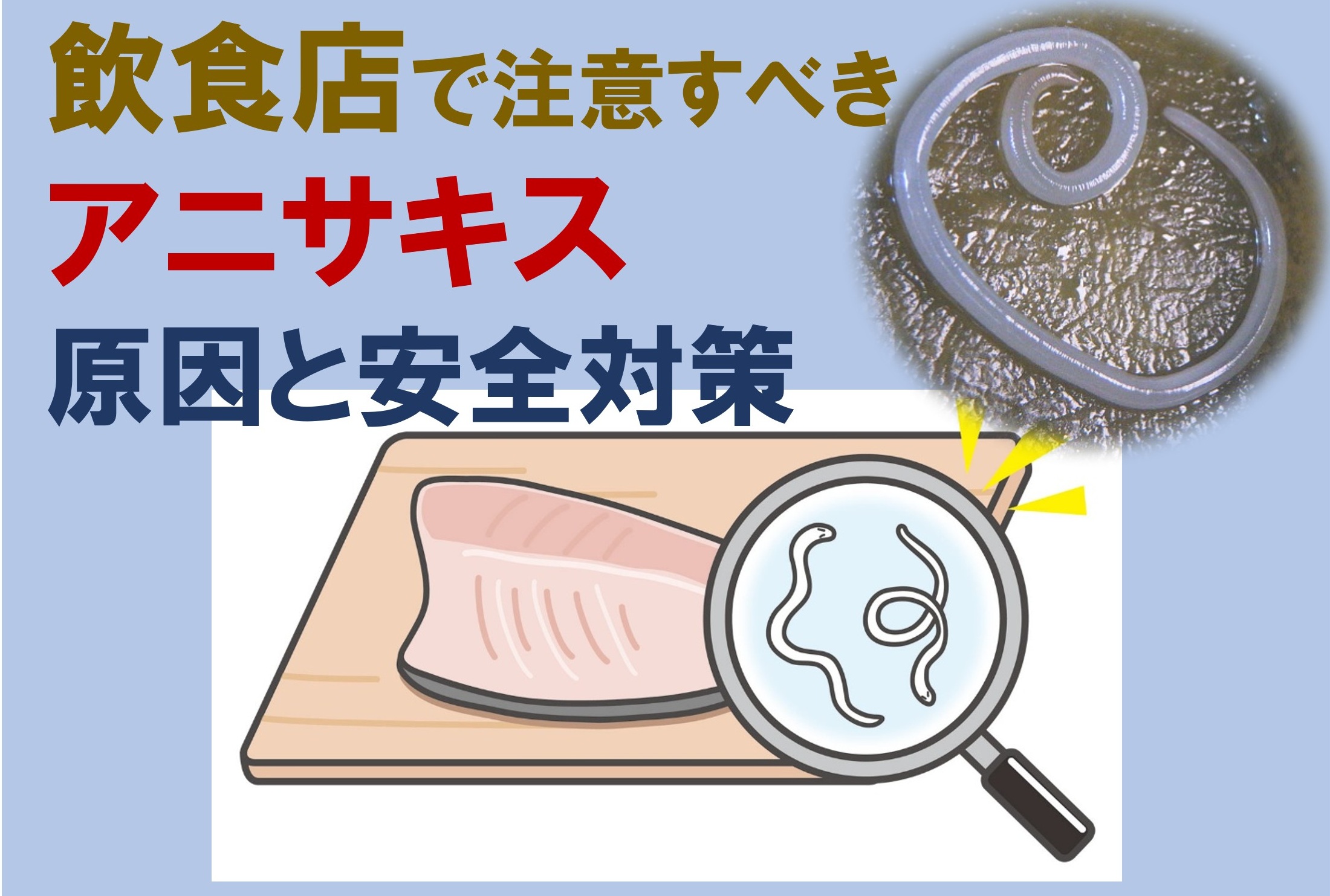 飲食店で注意すべきアニサキス　原因と安全対策